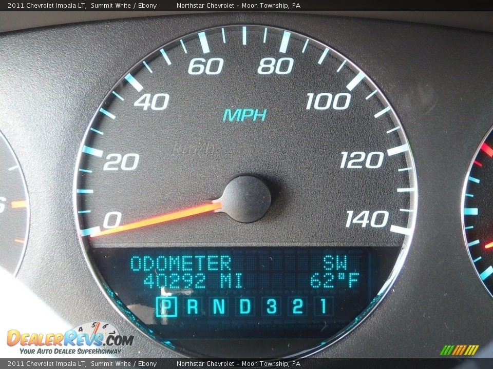 2011 Chevrolet Impala LT Summit White / Ebony Photo #29