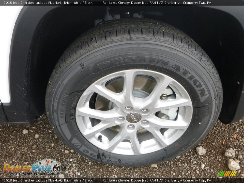2018 Jeep Cherokee Latitude Plus 4x4 Bright White / Black Photo #9