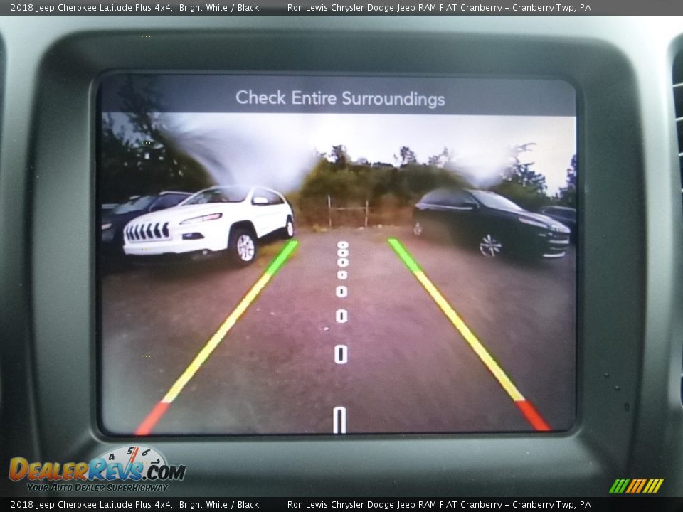 2018 Jeep Cherokee Latitude Plus 4x4 Bright White / Black Photo #17