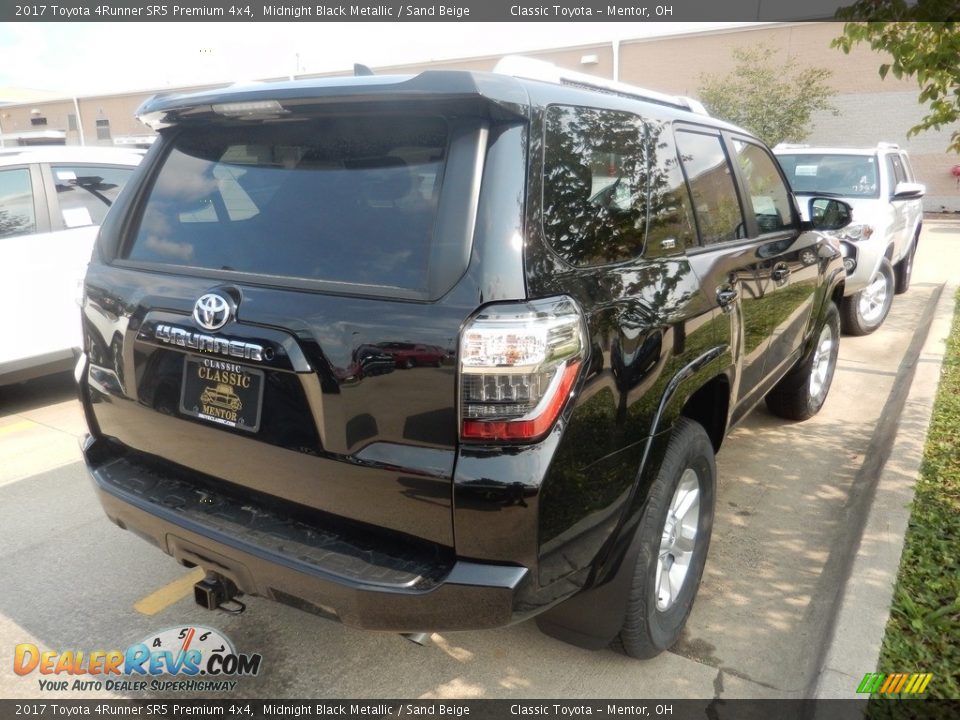 2017 Toyota 4Runner SR5 Premium 4x4 Midnight Black Metallic / Sand Beige Photo #2