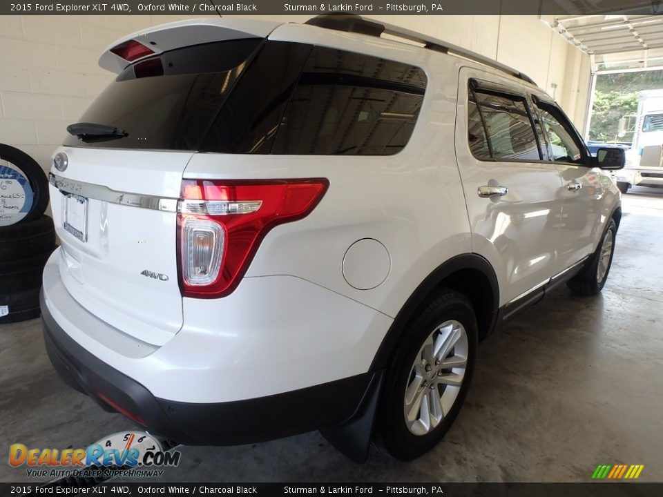 2015 Ford Explorer XLT 4WD Oxford White / Charcoal Black Photo #2