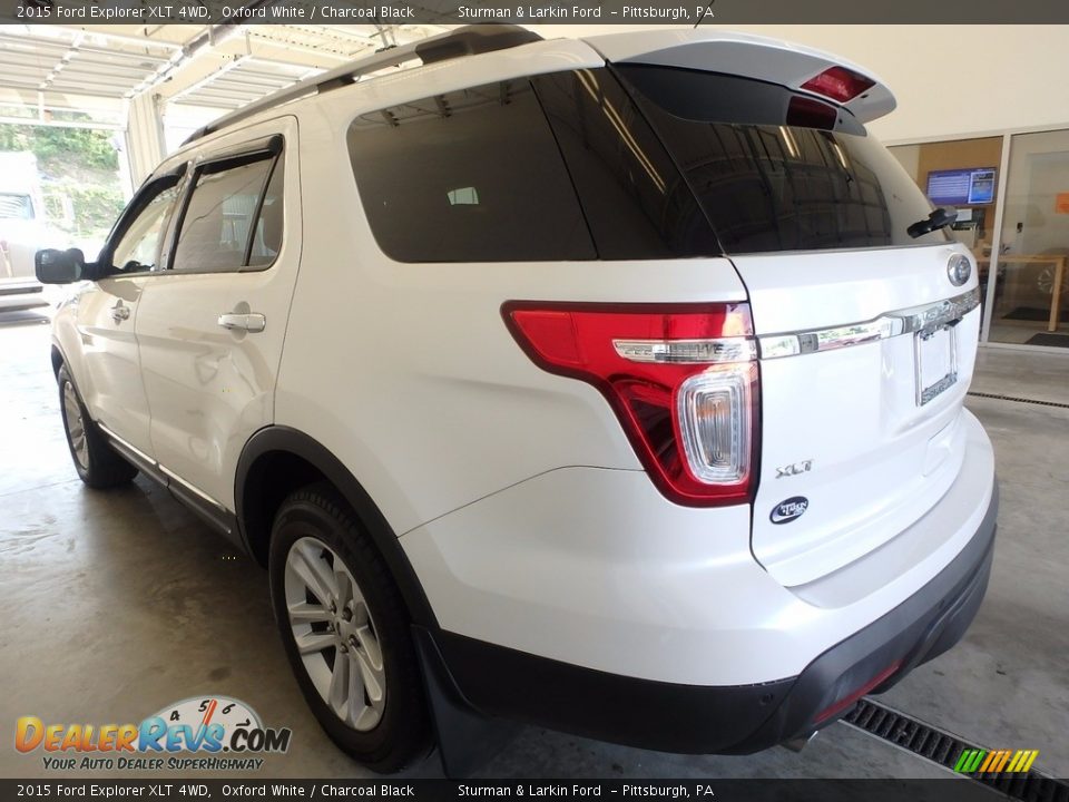 2015 Ford Explorer XLT 4WD Oxford White / Charcoal Black Photo #4