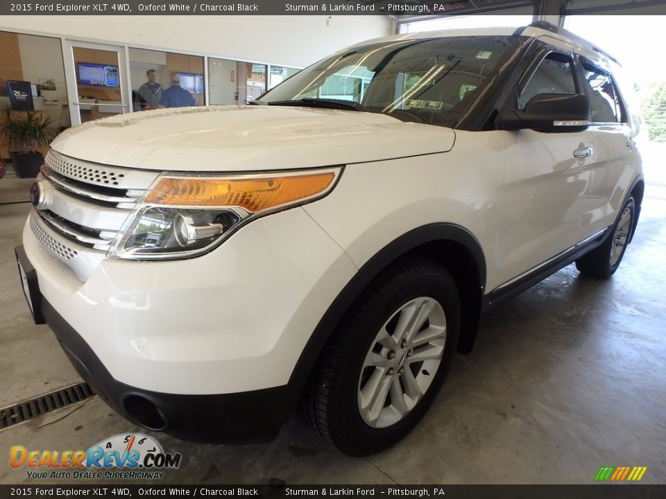 2015 Ford Explorer XLT 4WD Oxford White / Charcoal Black Photo #5