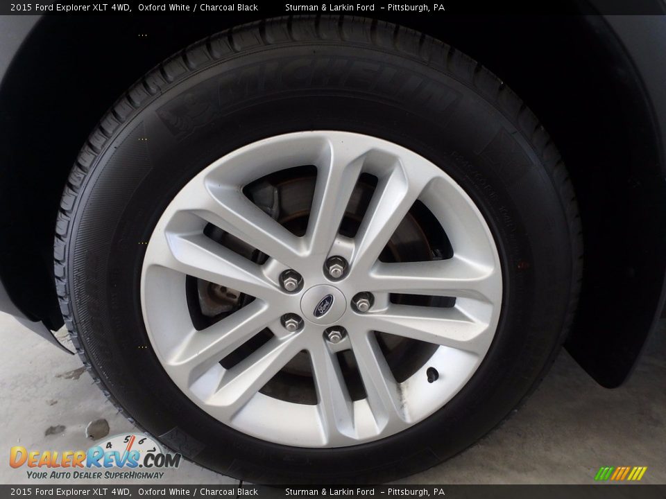 2015 Ford Explorer XLT 4WD Oxford White / Charcoal Black Photo #6