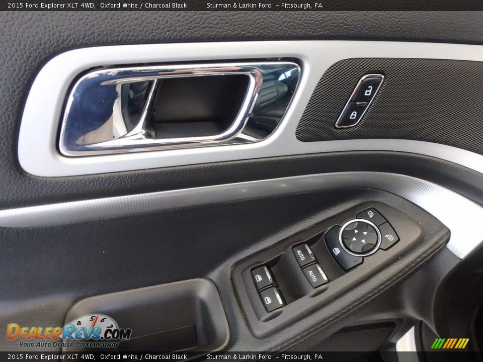 2015 Ford Explorer XLT 4WD Oxford White / Charcoal Black Photo #10