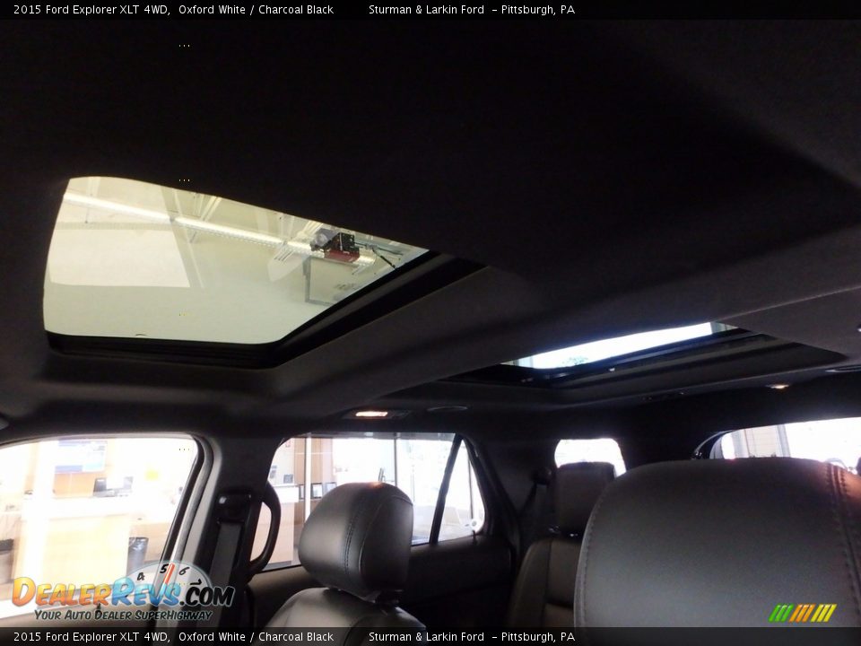 2015 Ford Explorer XLT 4WD Oxford White / Charcoal Black Photo #12