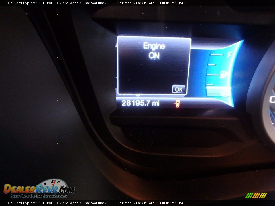 2015 Ford Explorer XLT 4WD Oxford White / Charcoal Black Photo #15