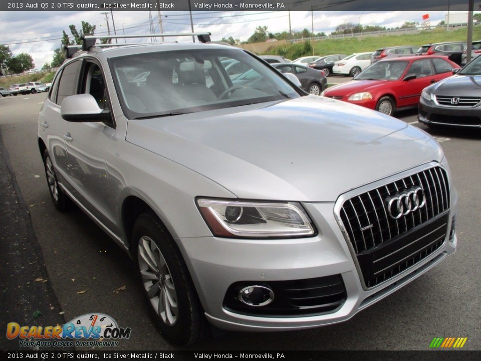 2013 Audi Q5 2.0 TFSI quattro Ice Silver Metallic / Black Photo #8