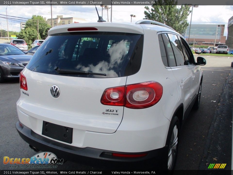 2011 Volkswagen Tiguan SEL 4Motion White Gold Metallic / Charcoal Photo #5