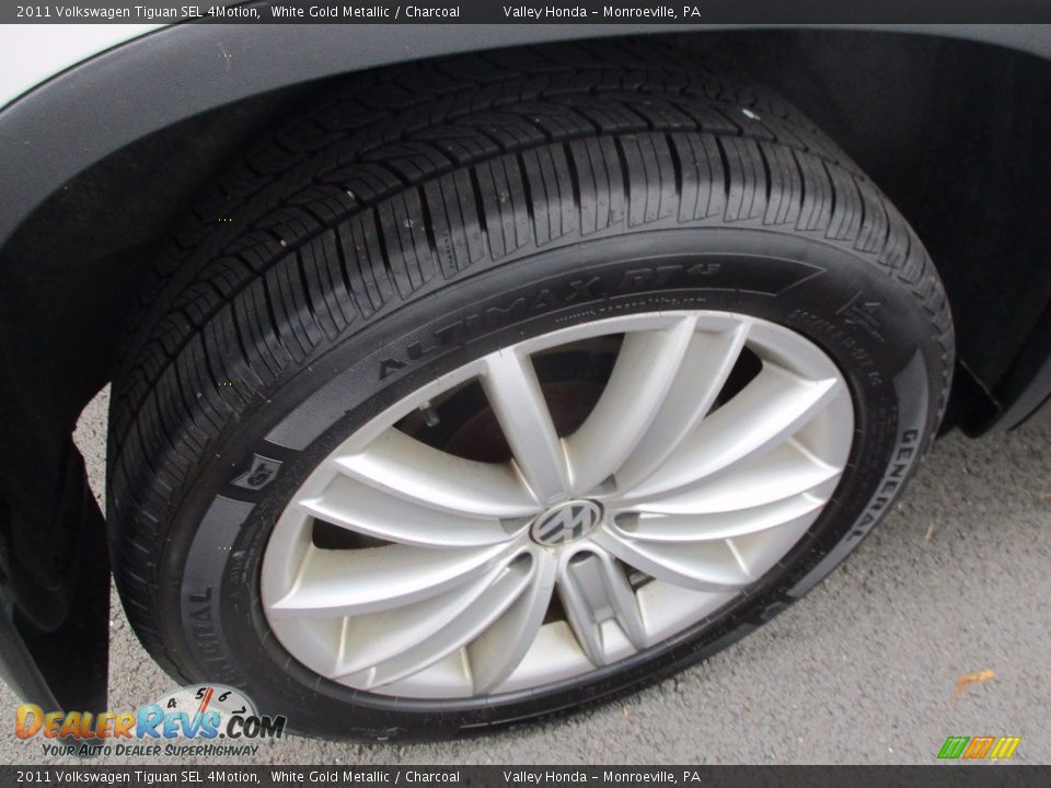 2011 Volkswagen Tiguan SEL 4Motion White Gold Metallic / Charcoal Photo #7