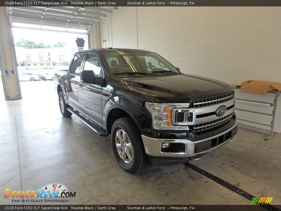 2018 Ford F150 XLT SuperCrew 4x4 Shadow Black / Earth Gray Photo #1