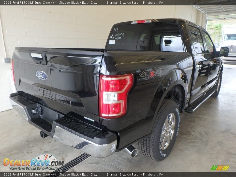 2018 Ford F150 XLT SuperCrew 4x4 Shadow Black / Earth Gray Photo #2