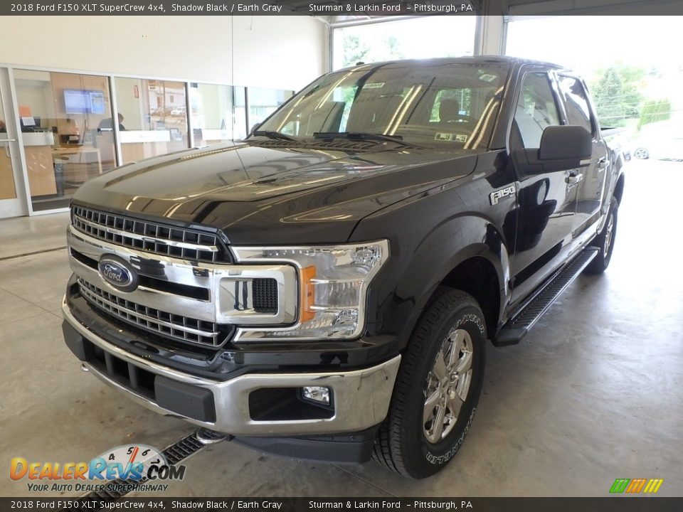 2018 Ford F150 XLT SuperCrew 4x4 Shadow Black / Earth Gray Photo #4