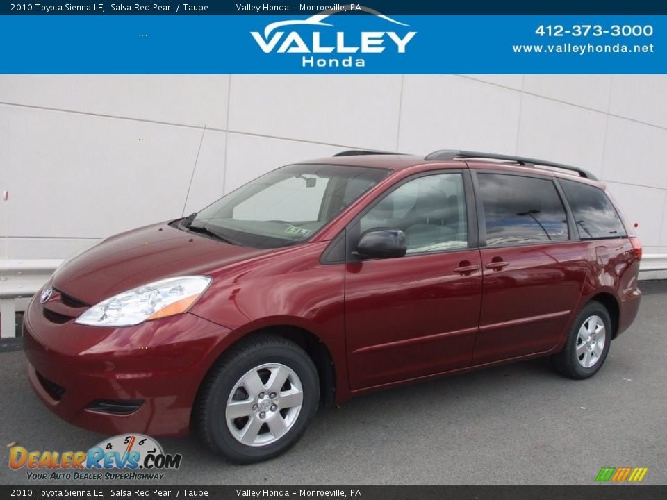 2010 Toyota Sienna LE Salsa Red Pearl / Taupe Photo #1
