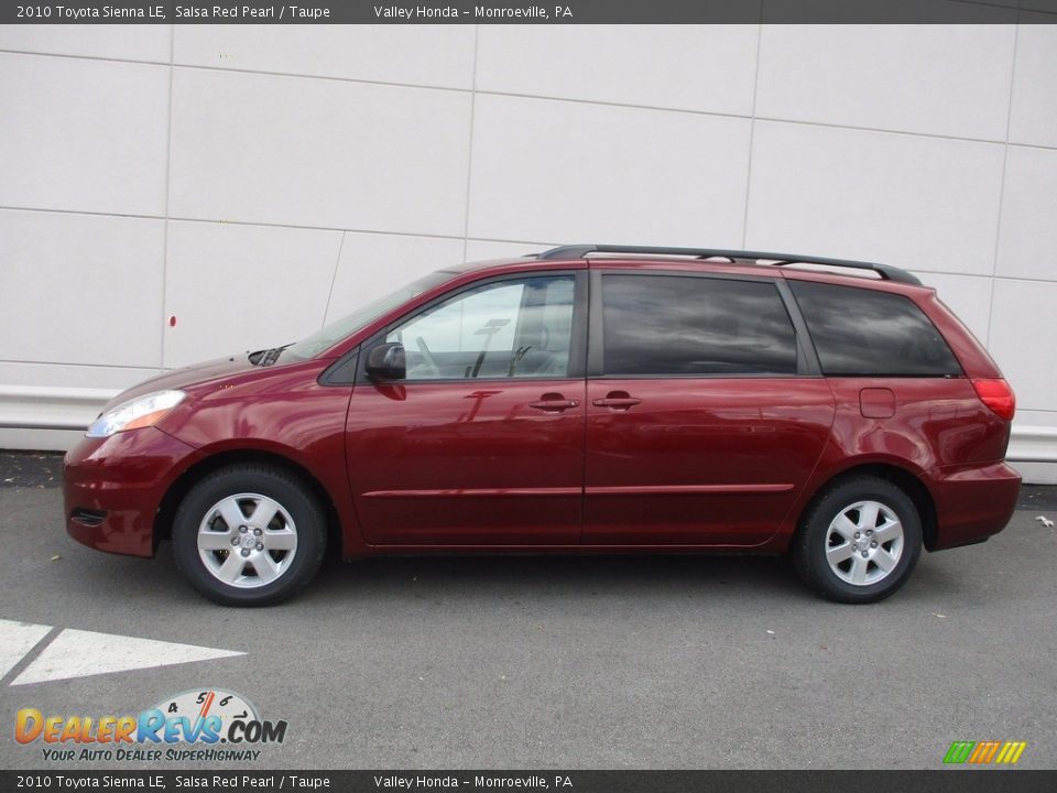 2010 Toyota Sienna LE Salsa Red Pearl / Taupe Photo #2