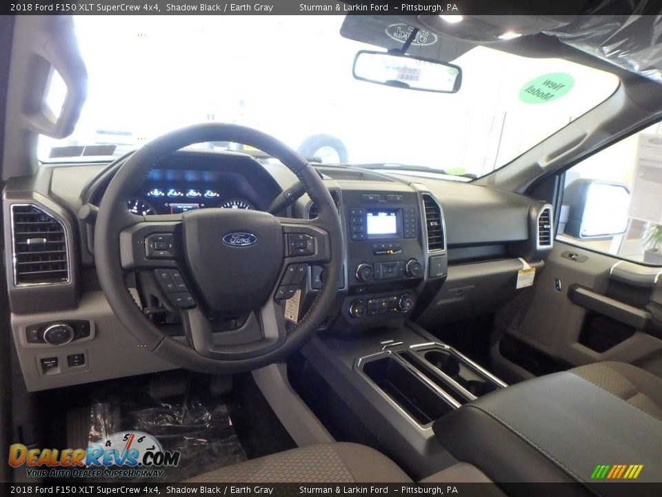 2018 Ford F150 XLT SuperCrew 4x4 Shadow Black / Earth Gray Photo #8