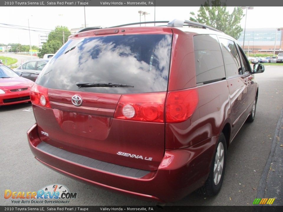 2010 Toyota Sienna LE Salsa Red Pearl / Taupe Photo #5