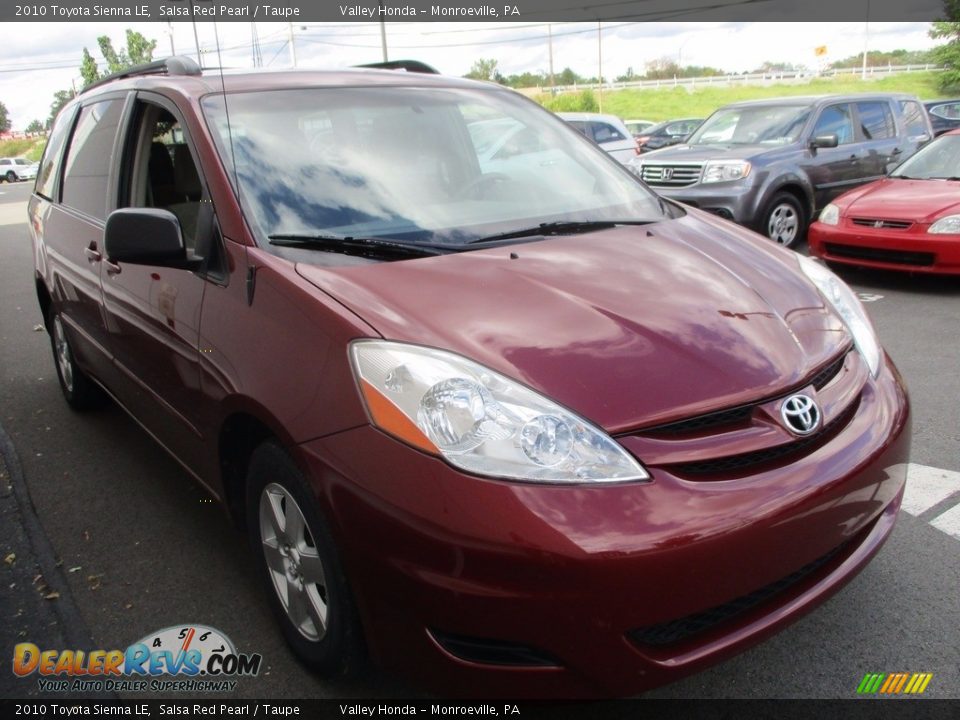 2010 Toyota Sienna LE Salsa Red Pearl / Taupe Photo #7