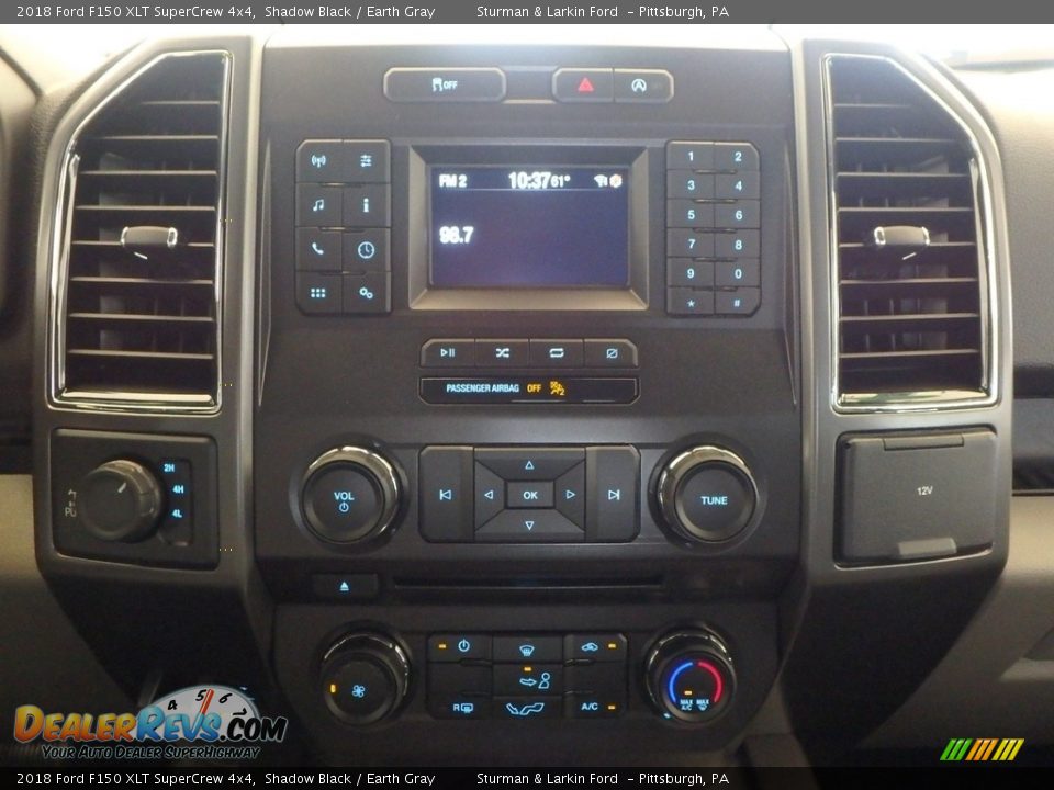 2018 Ford F150 XLT SuperCrew 4x4 Shadow Black / Earth Gray Photo #12