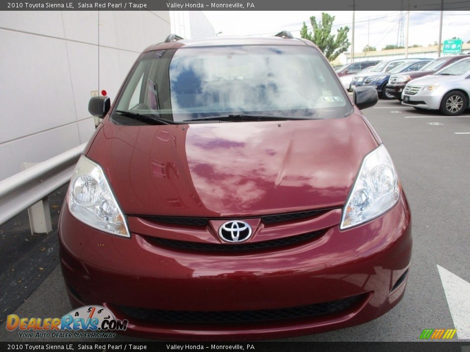 2010 Toyota Sienna LE Salsa Red Pearl / Taupe Photo #8