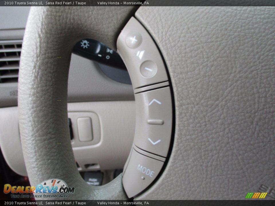 2010 Toyota Sienna LE Salsa Red Pearl / Taupe Photo #18