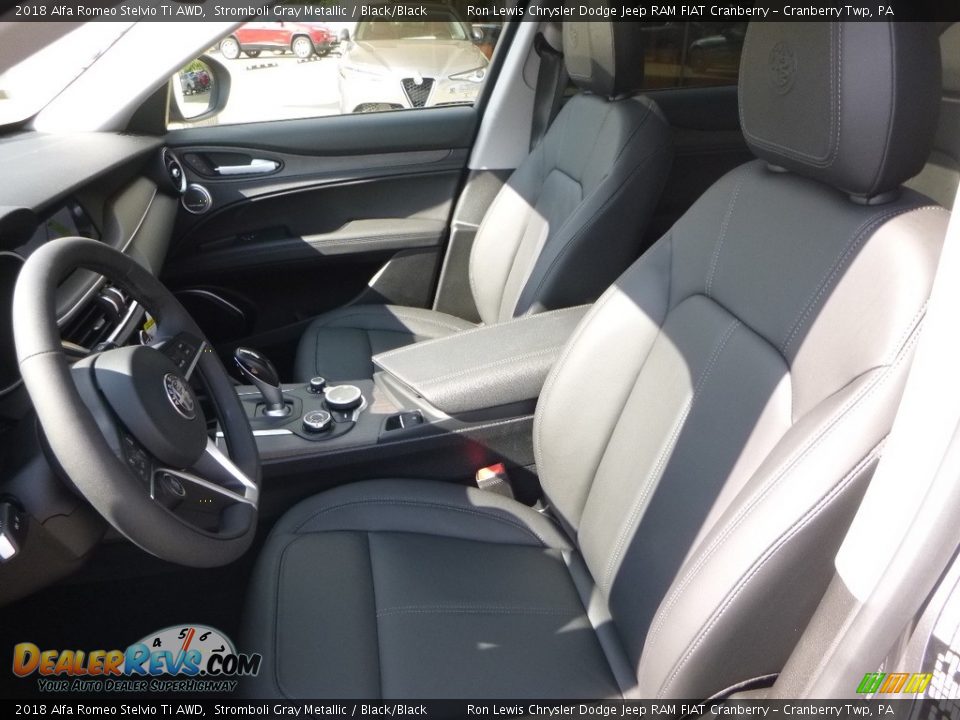 2018 Alfa Romeo Stelvio Ti AWD Stromboli Gray Metallic / Black/Black Photo #21