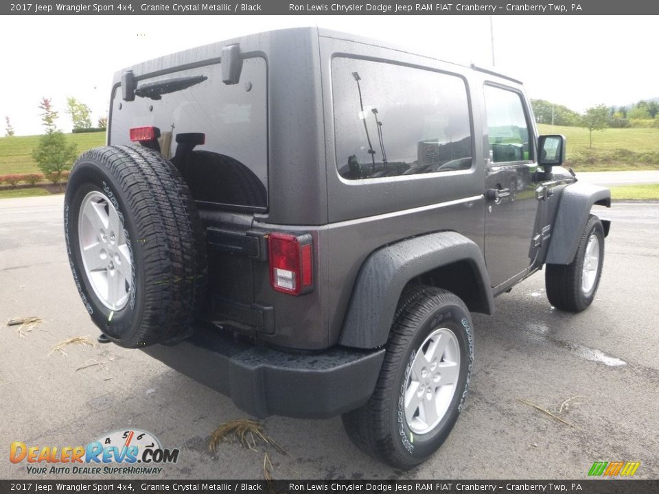 2017 Jeep Wrangler Sport 4x4 Granite Crystal Metallic / Black Photo #5