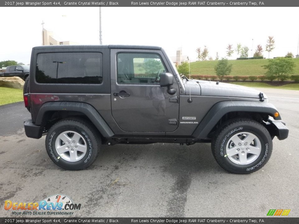 2017 Jeep Wrangler Sport 4x4 Granite Crystal Metallic / Black Photo #6