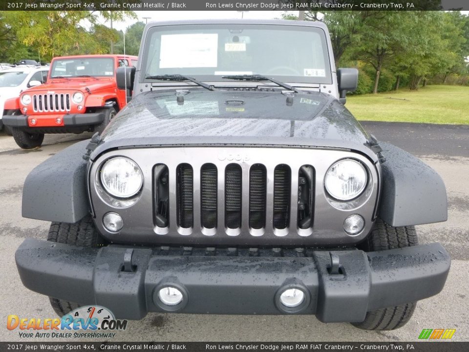 2017 Jeep Wrangler Sport 4x4 Granite Crystal Metallic / Black Photo #8