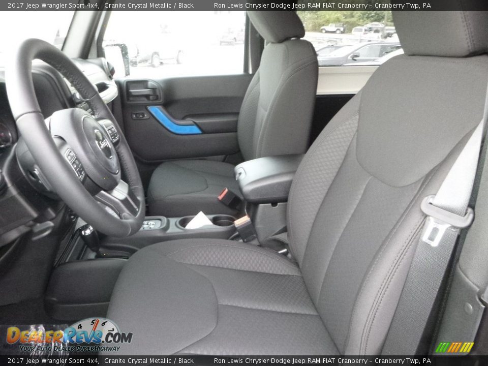 2017 Jeep Wrangler Sport 4x4 Granite Crystal Metallic / Black Photo #13