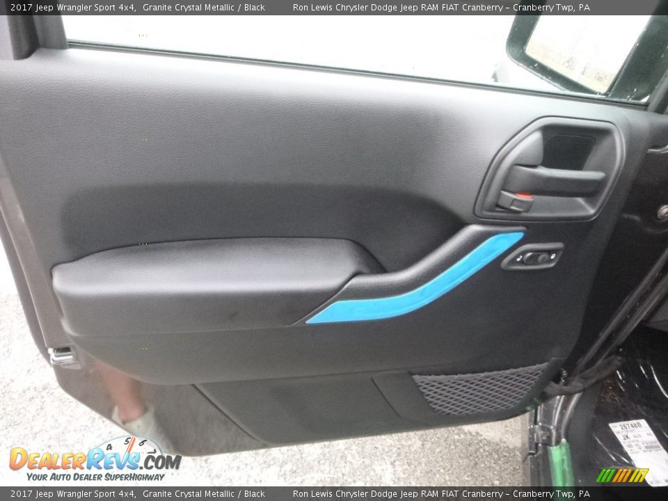 2017 Jeep Wrangler Sport 4x4 Granite Crystal Metallic / Black Photo #14