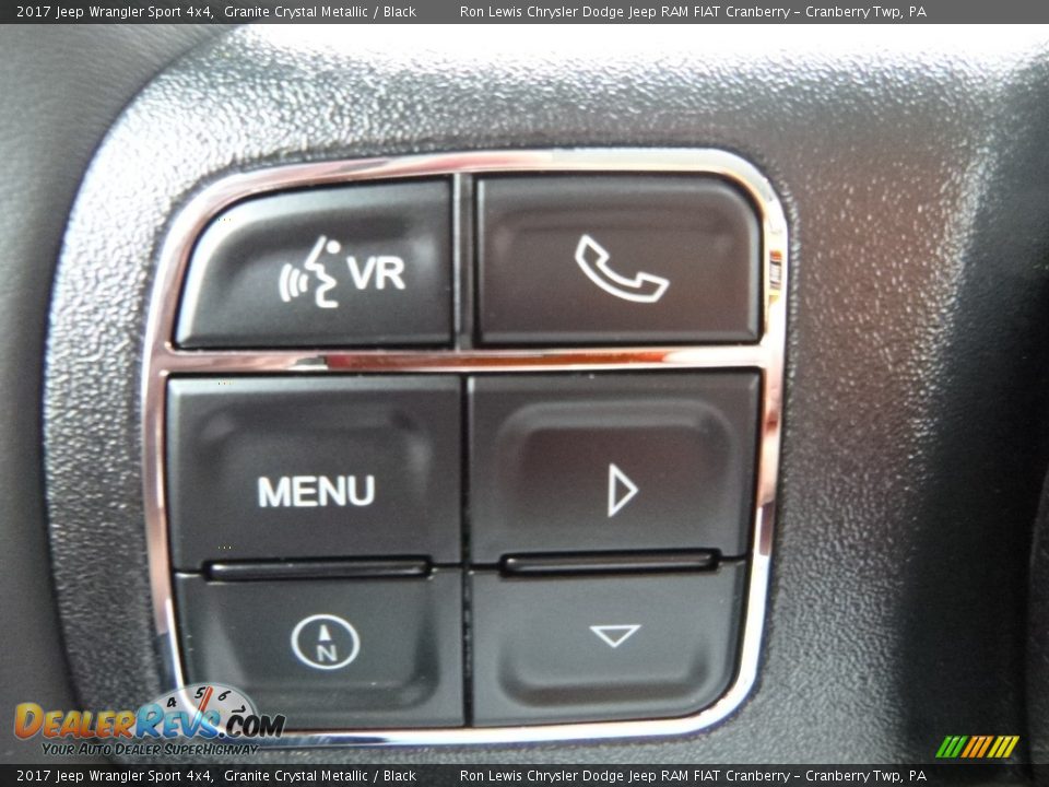2017 Jeep Wrangler Sport 4x4 Granite Crystal Metallic / Black Photo #18