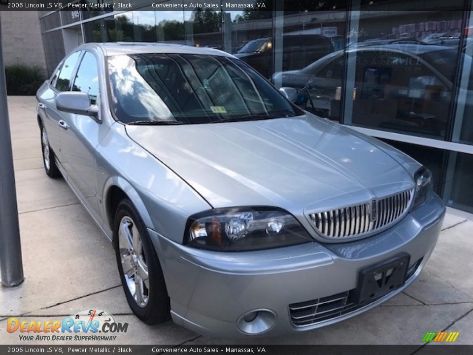 2006 Lincoln LS V8 Pewter Metallic / Black Photo #2