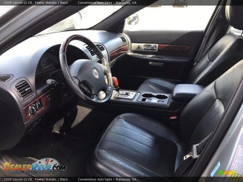 2006 Lincoln LS V8 Pewter Metallic / Black Photo #4