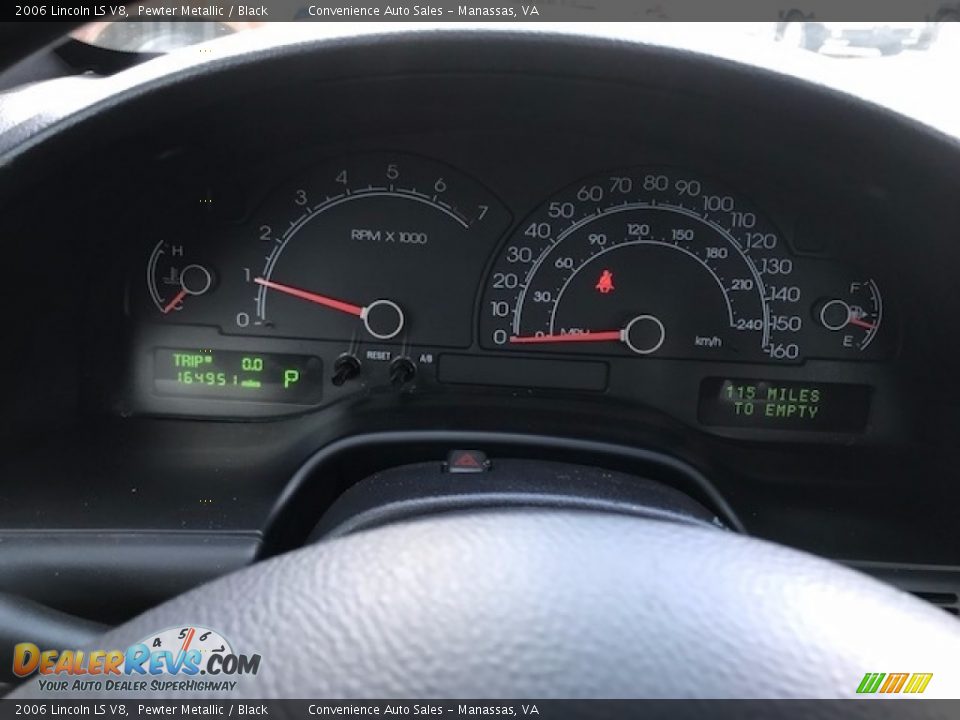 2006 Lincoln LS V8 Pewter Metallic / Black Photo #5