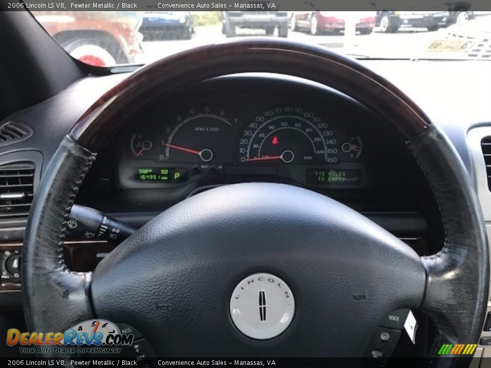 2006 Lincoln LS V8 Pewter Metallic / Black Photo #6