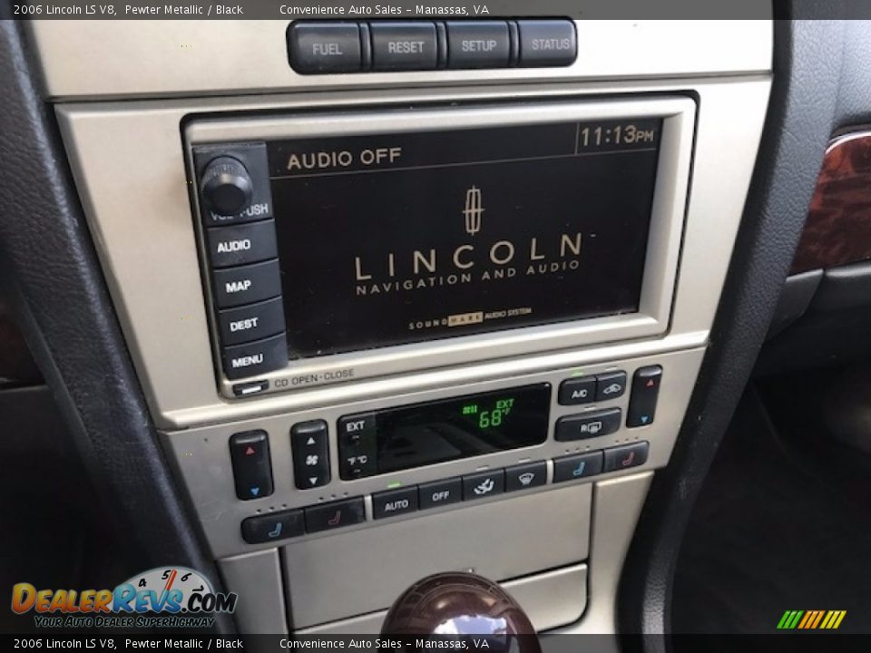 2006 Lincoln LS V8 Pewter Metallic / Black Photo #7