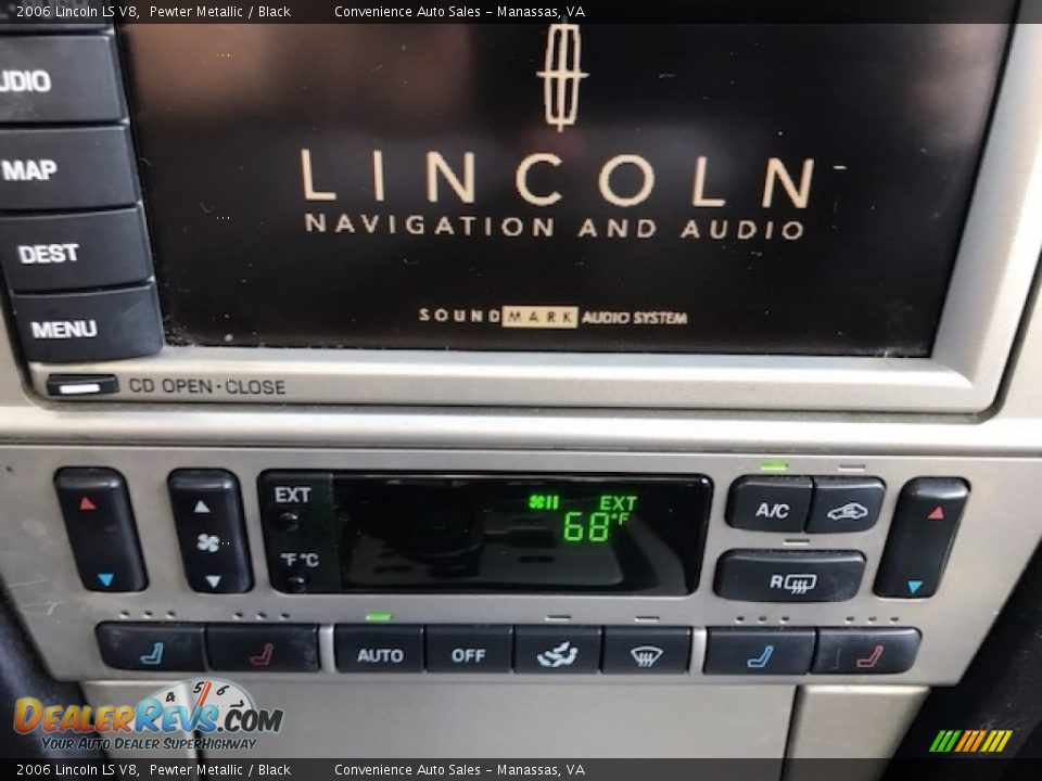 2006 Lincoln LS V8 Pewter Metallic / Black Photo #9