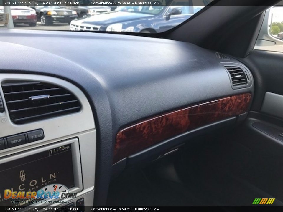 2006 Lincoln LS V8 Pewter Metallic / Black Photo #10