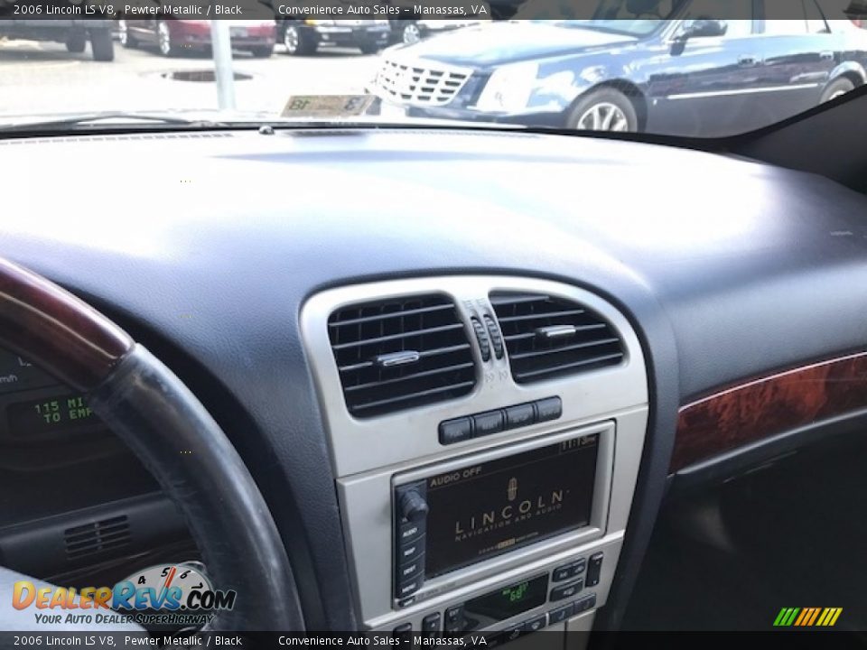 2006 Lincoln LS V8 Pewter Metallic / Black Photo #11