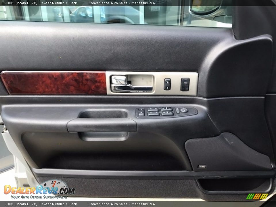 2006 Lincoln LS V8 Pewter Metallic / Black Photo #15