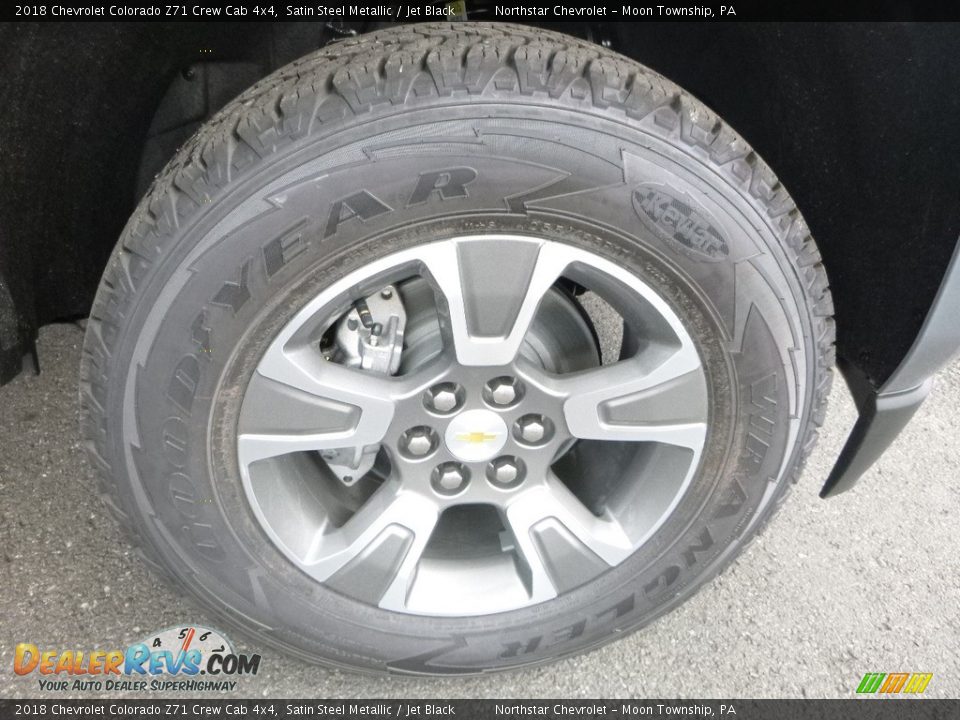 2018 Chevrolet Colorado Z71 Crew Cab 4x4 Satin Steel Metallic / Jet Black Photo #9