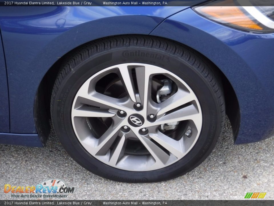 2017 Hyundai Elantra Limited Lakeside Blue / Gray Photo #3