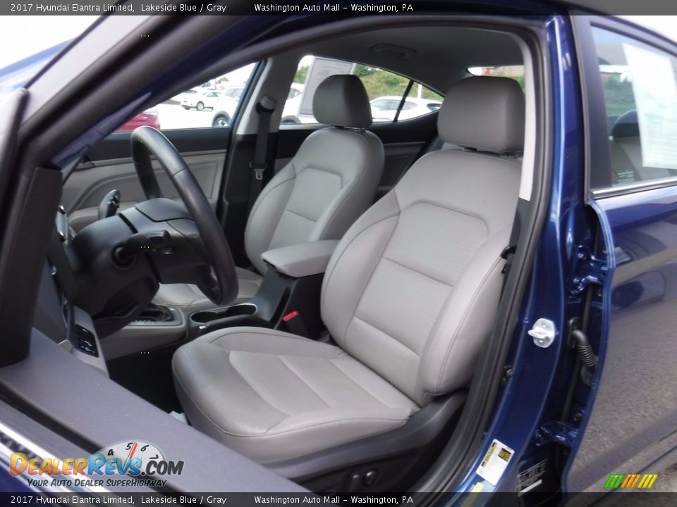 2017 Hyundai Elantra Limited Lakeside Blue / Gray Photo #11