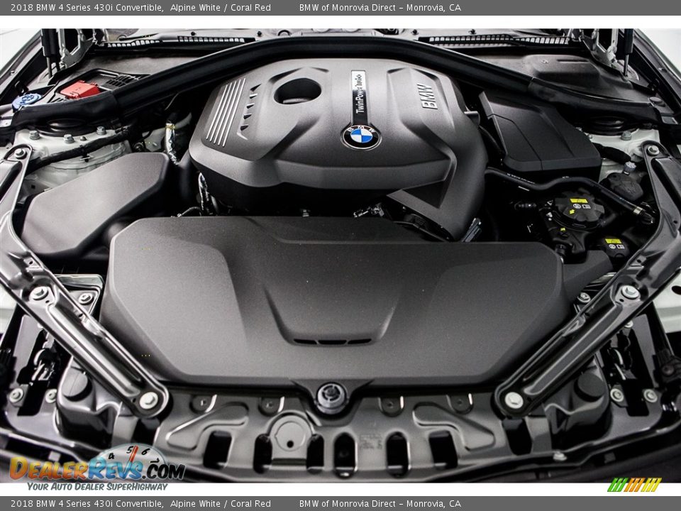 2018 BMW 4 Series 430i Convertible 2.0 Liter DI TwinPower Turbocharged DOHC 16-Valve VVT 4 Cylinder Engine Photo #8