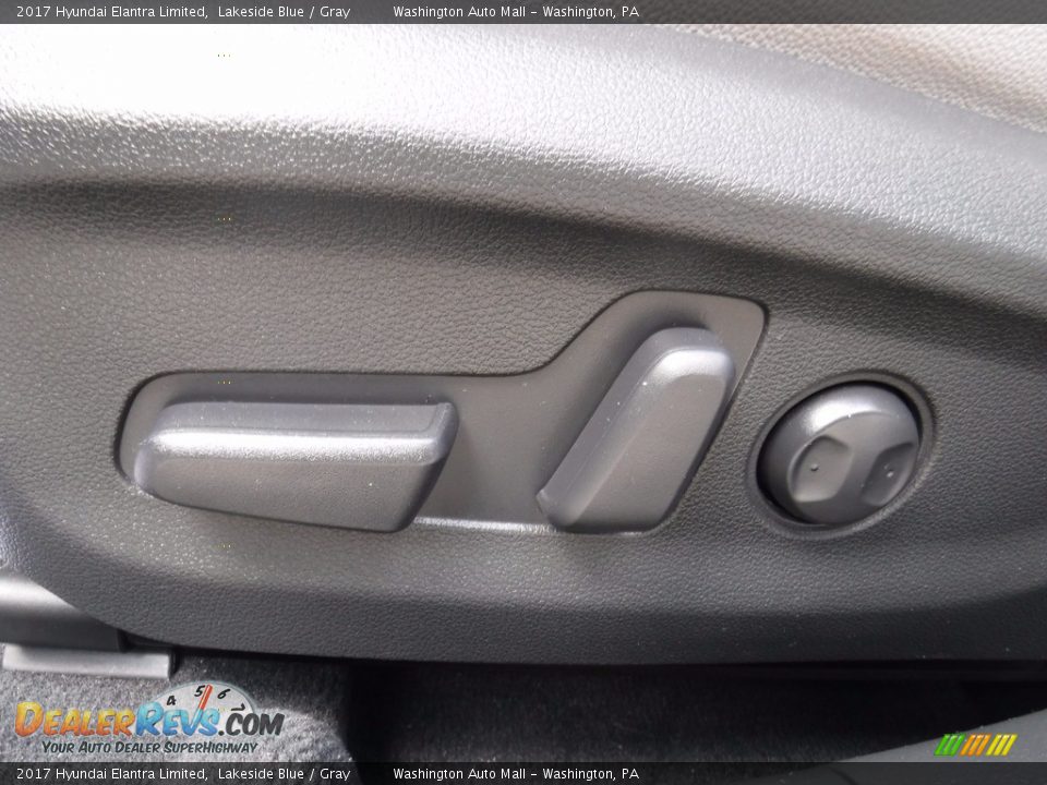 2017 Hyundai Elantra Limited Lakeside Blue / Gray Photo #12