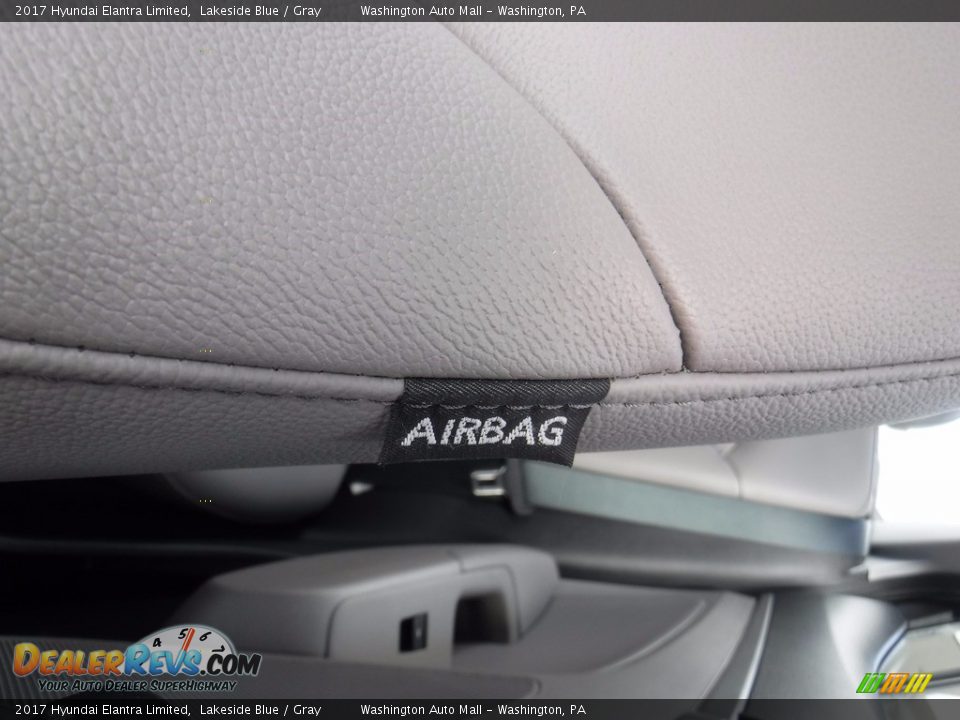2017 Hyundai Elantra Limited Lakeside Blue / Gray Photo #13