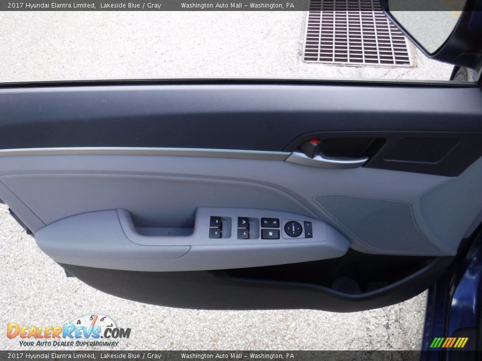 2017 Hyundai Elantra Limited Lakeside Blue / Gray Photo #16