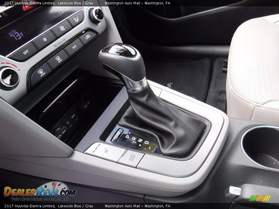 2017 Hyundai Elantra Limited Lakeside Blue / Gray Photo #17