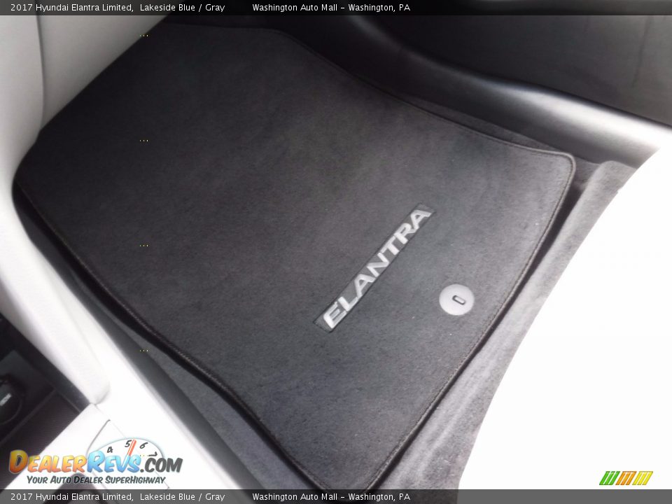 2017 Hyundai Elantra Limited Lakeside Blue / Gray Photo #25